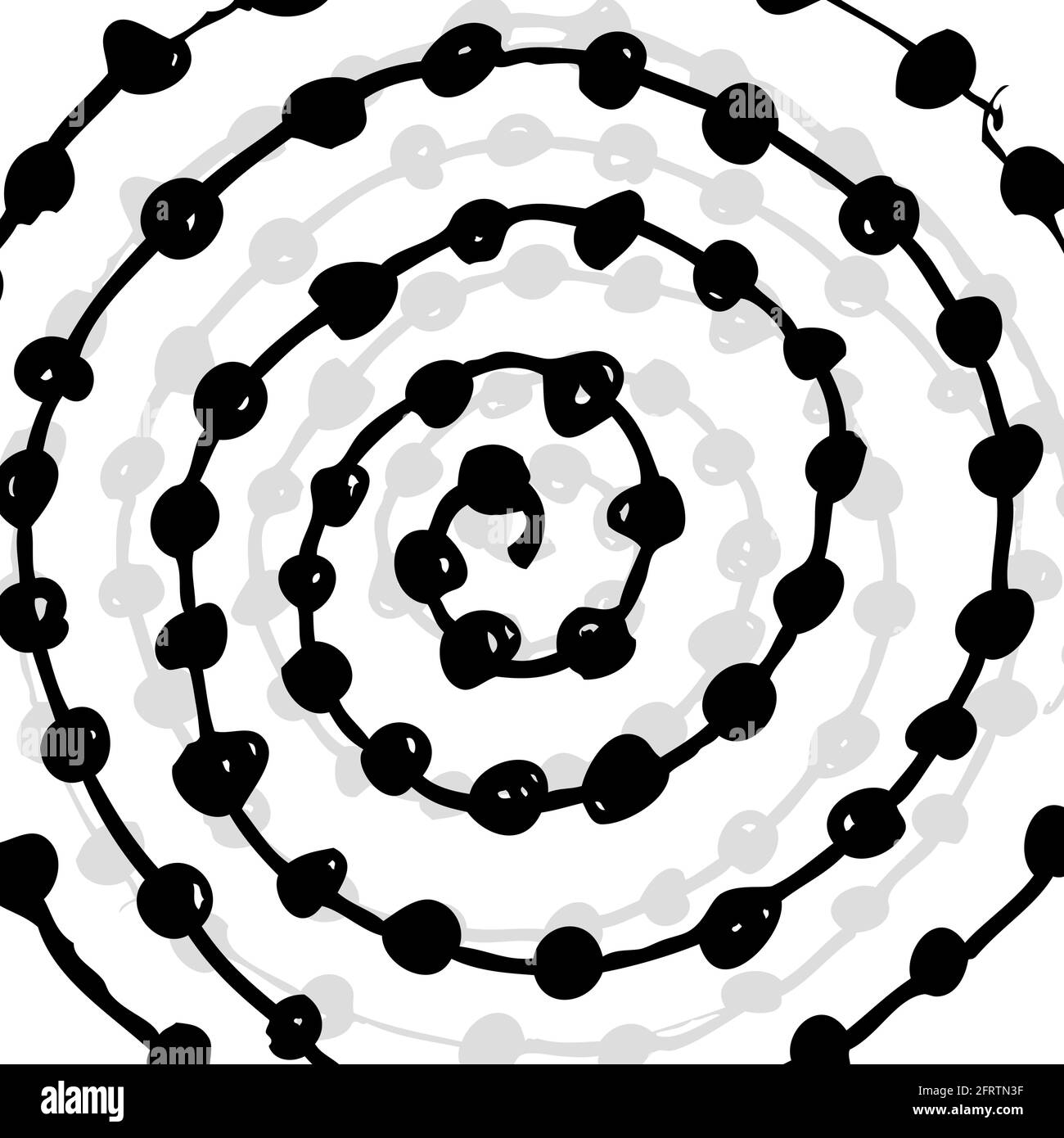 Cerchi concentrici linee di tratteggio sfondo astratto. Tratteggio in un cerchio. Illustrazione vettoriale Illustrazione Vettoriale