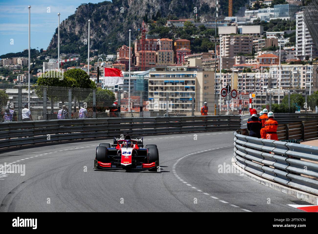 24 Viscaal Bent (nld), Trident, Dallara F2, in azione nel campionato FIA Formula 2 2021 a Monaco dal 21 al 23 maggio - Foto Florent Gooden / DPPI / LiveMedia Foto Stock