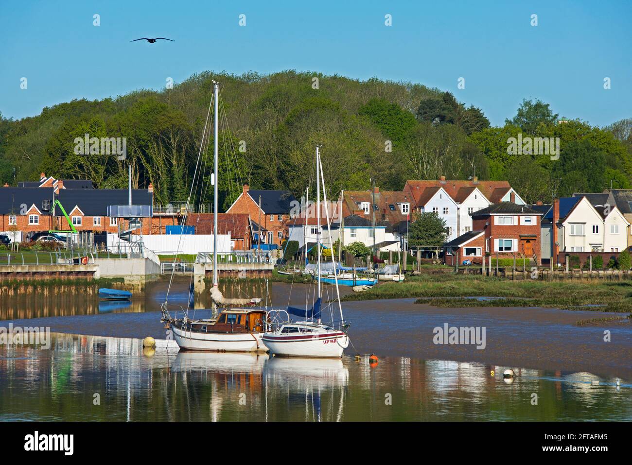 Il villaggio di Rowhedge, sul fiume Colne, Essex, Inghilterra Regno Unito Foto Stock