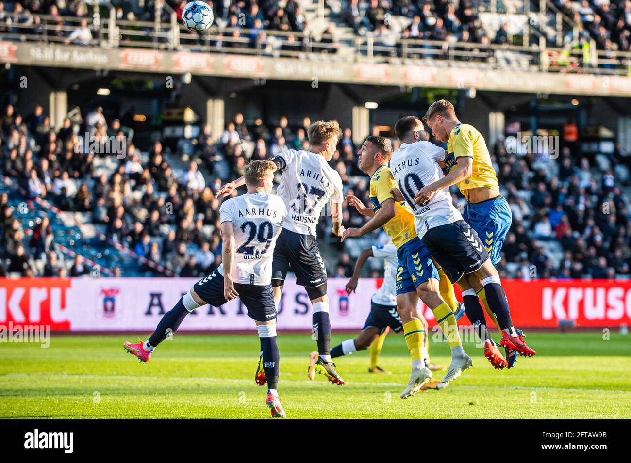 Aarhus, Danimarca. 20 maggio 2021. Josip Radosevic (22) di Broendby SE visto durante la partita 3F Superliga tra Aarhus GF e Broendby IF al Ceres Park di Aarhus. (Photo Credit: Gonzales Photo/Alamy Live News Foto Stock