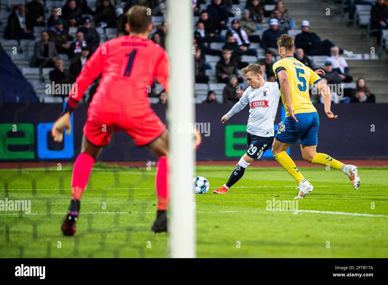 Aarhus, Danimarca. 20 maggio 2021. Bror Blume (29) di Aarhus GF visto durante la partita 3F Superliga tra Aarhus GF e Broendby IF al Ceres Park di Aarhus. (Photo Credit: Gonzales Photo/Alamy Live News Foto Stock