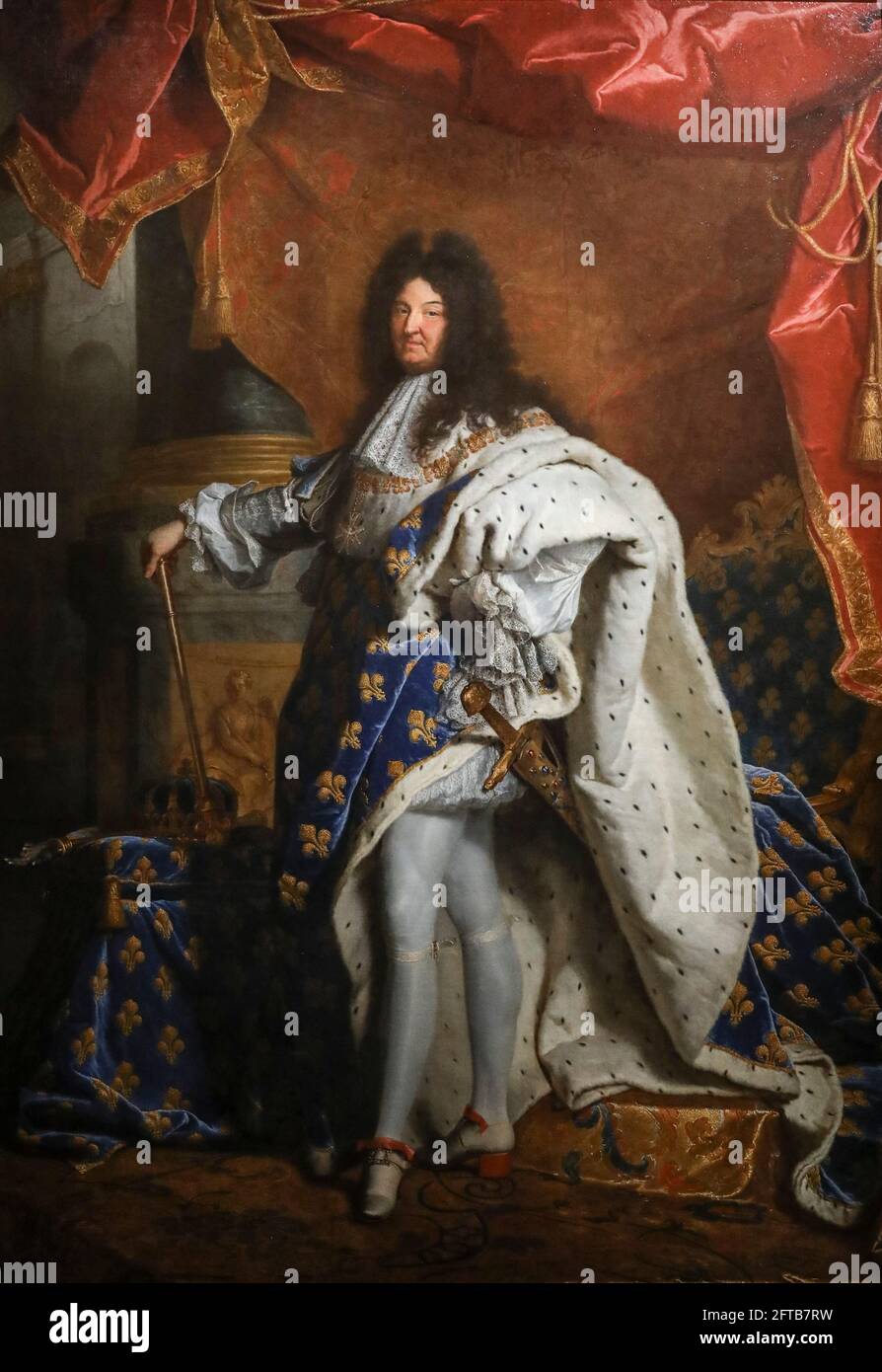 MOSTRA HYACINTHE RIGAUD ALLA REGGIA DI VERSAILLES Foto Stock