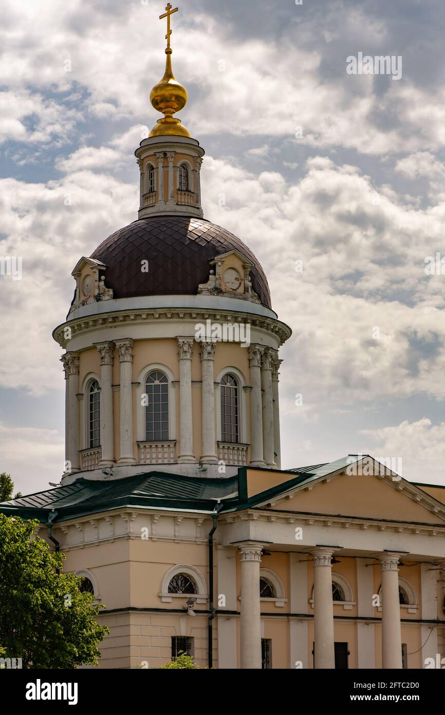 Cupola e Torre dell'Arcangelo Corrugihail a Kolomna, regione di Mosca Foto Stock
