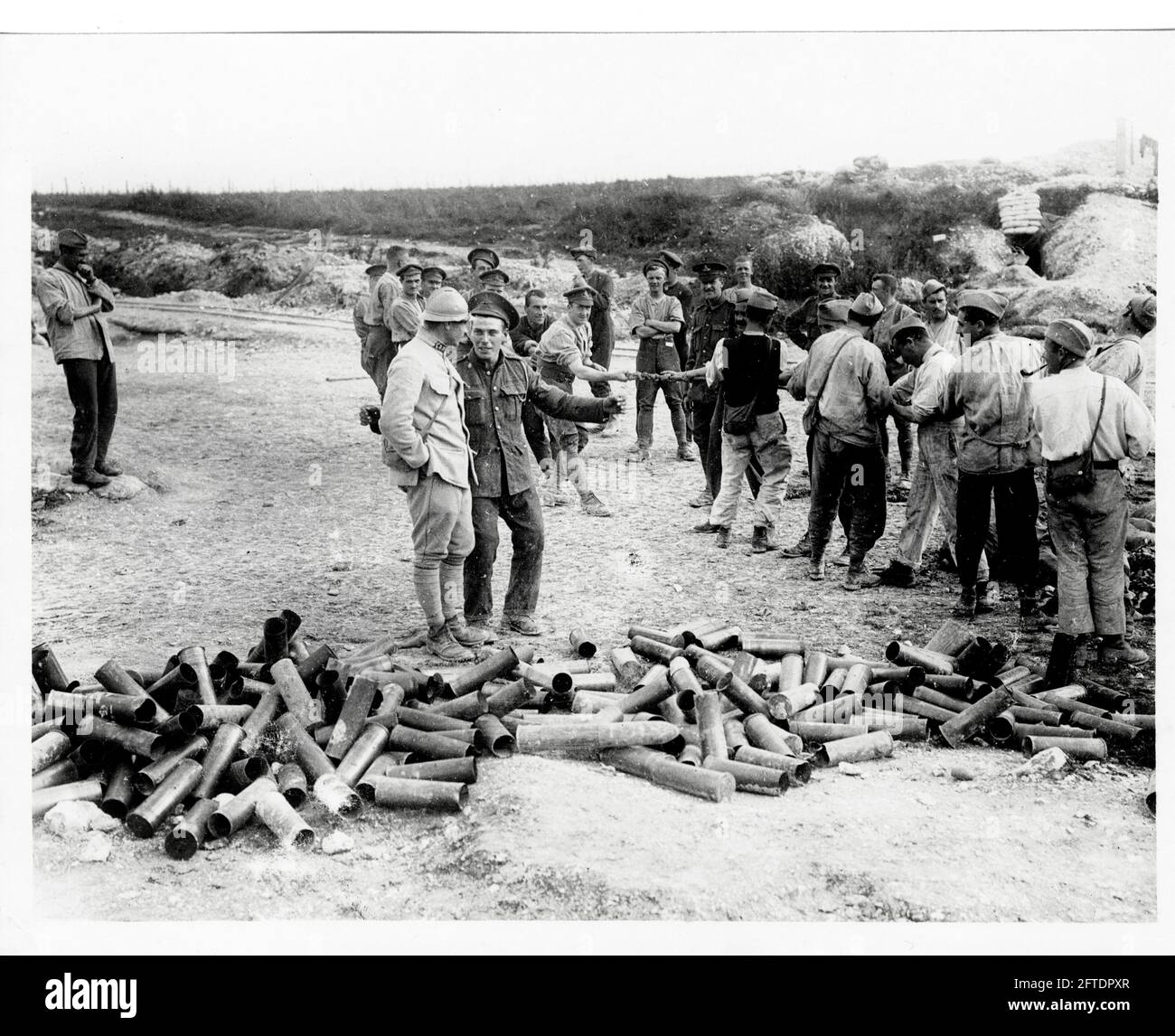 Soldati britannici della prima guerra mondiale trincee truppe della