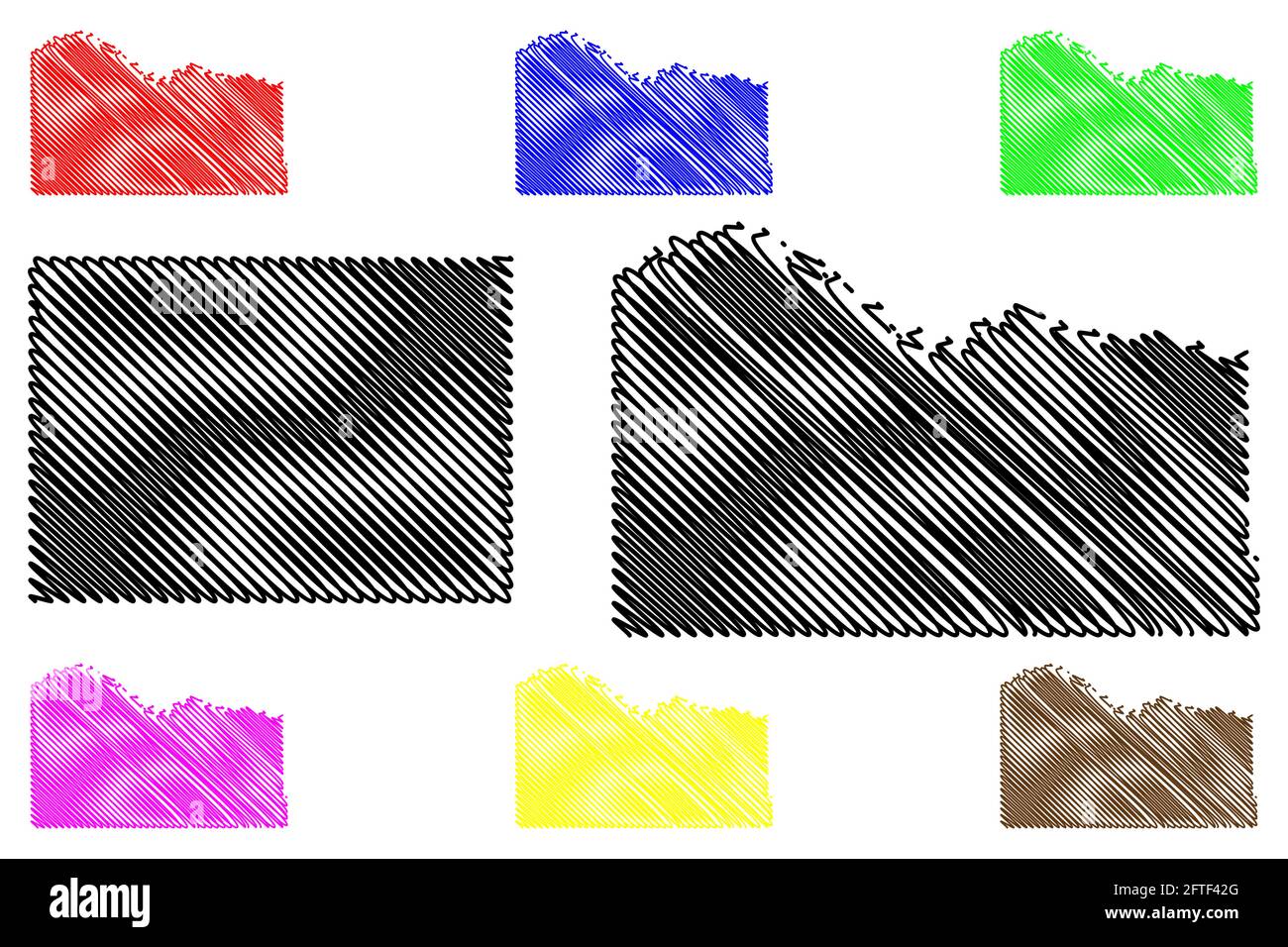 Mappa di mellette Immagini Vettoriali Stock Alamy