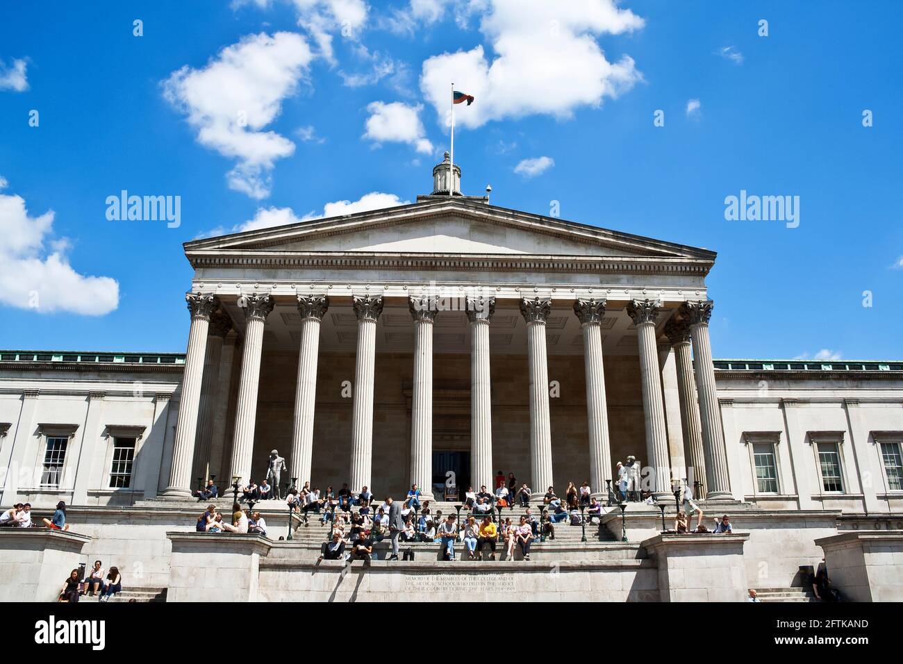 L'edificio principale dell'University College di Londra (UCL), una delle migliori università di ricerca del mondo Foto Stock