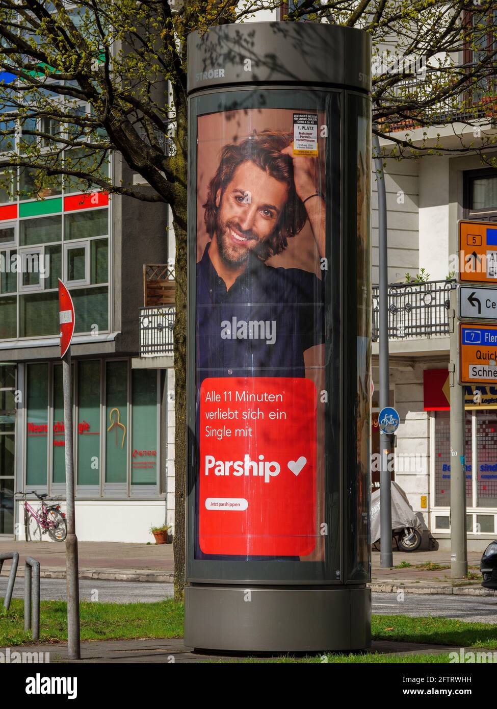 Crossroads Falkenried / Breitenfelder St. In Amburgo-Hoheluft-Ost, Germania, Europa Foto Stock