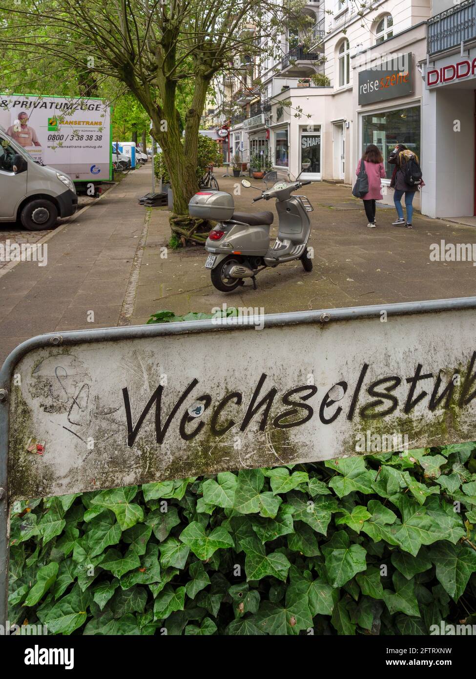 Wechselstube - seconda mano, Eppendorfer Weg 273 in Amburgo-Hoheluft-Ost, Germania, Europa Foto Stock