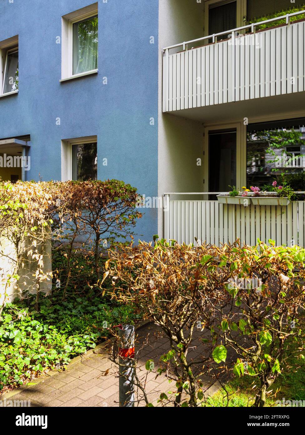 Housing Complex Falkenried 64 in ex deposito di tram e workshop ad Amburgo-Hoheluft-Ost, Germania, Europa Foto Stock