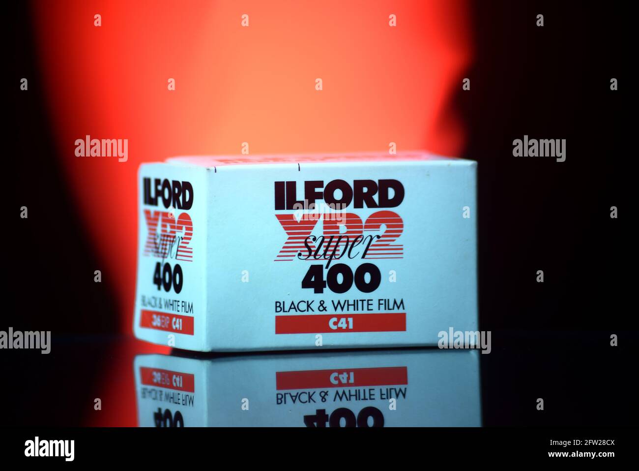 Ilford XP2 Super box Foto Stock