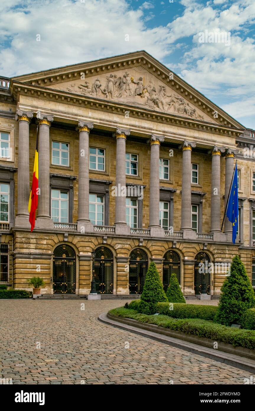 Edificio del Parlamento, Bruxelles, Belgio Foto Stock