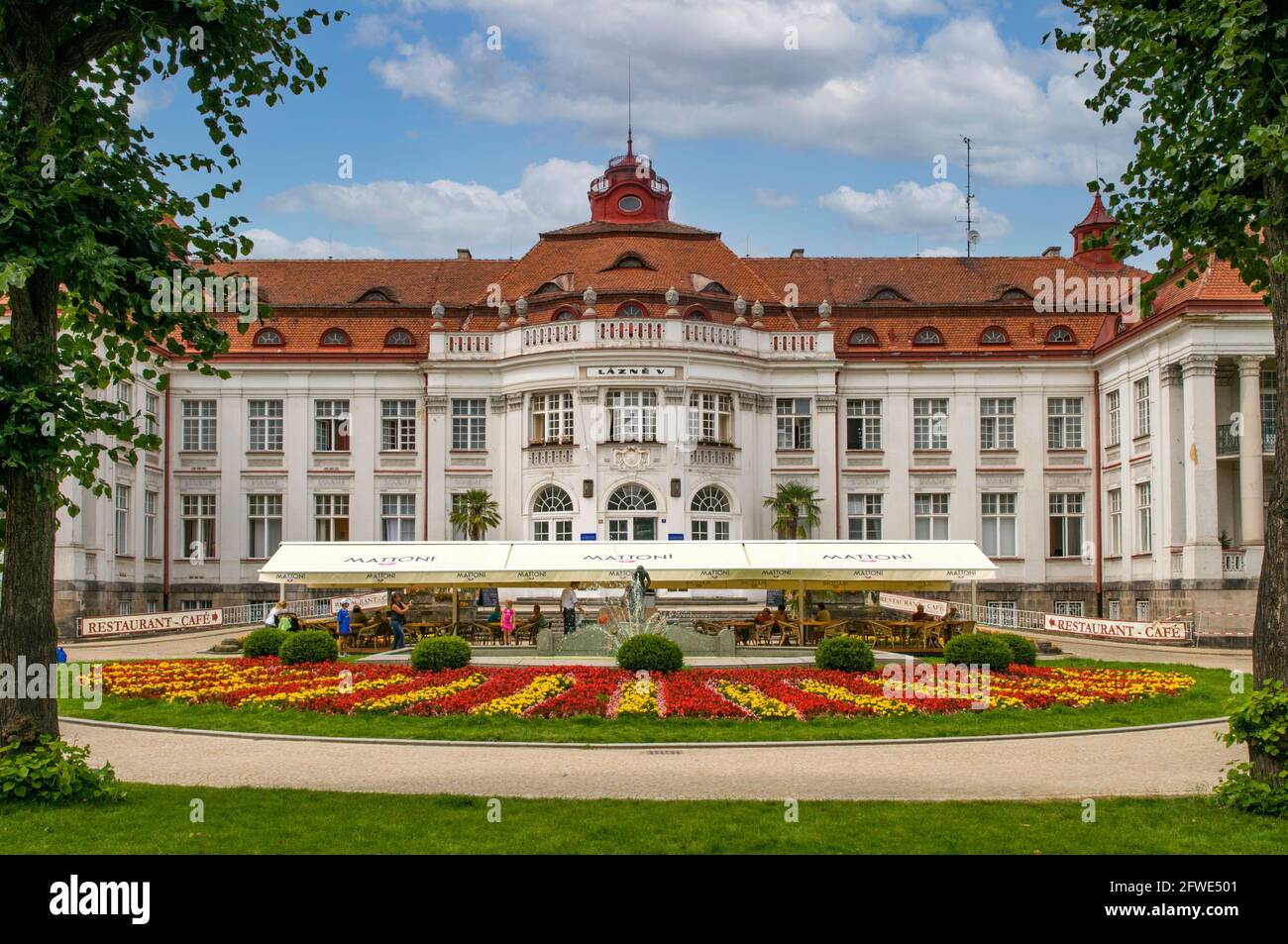 Alzbetiny Lazne Spa, Karlovy Vary, Czechia Foto Stock