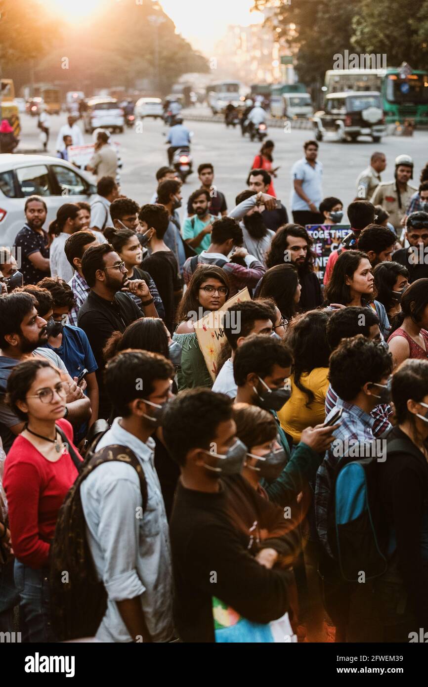 Sciopero climatico Bangalore Foto Stock