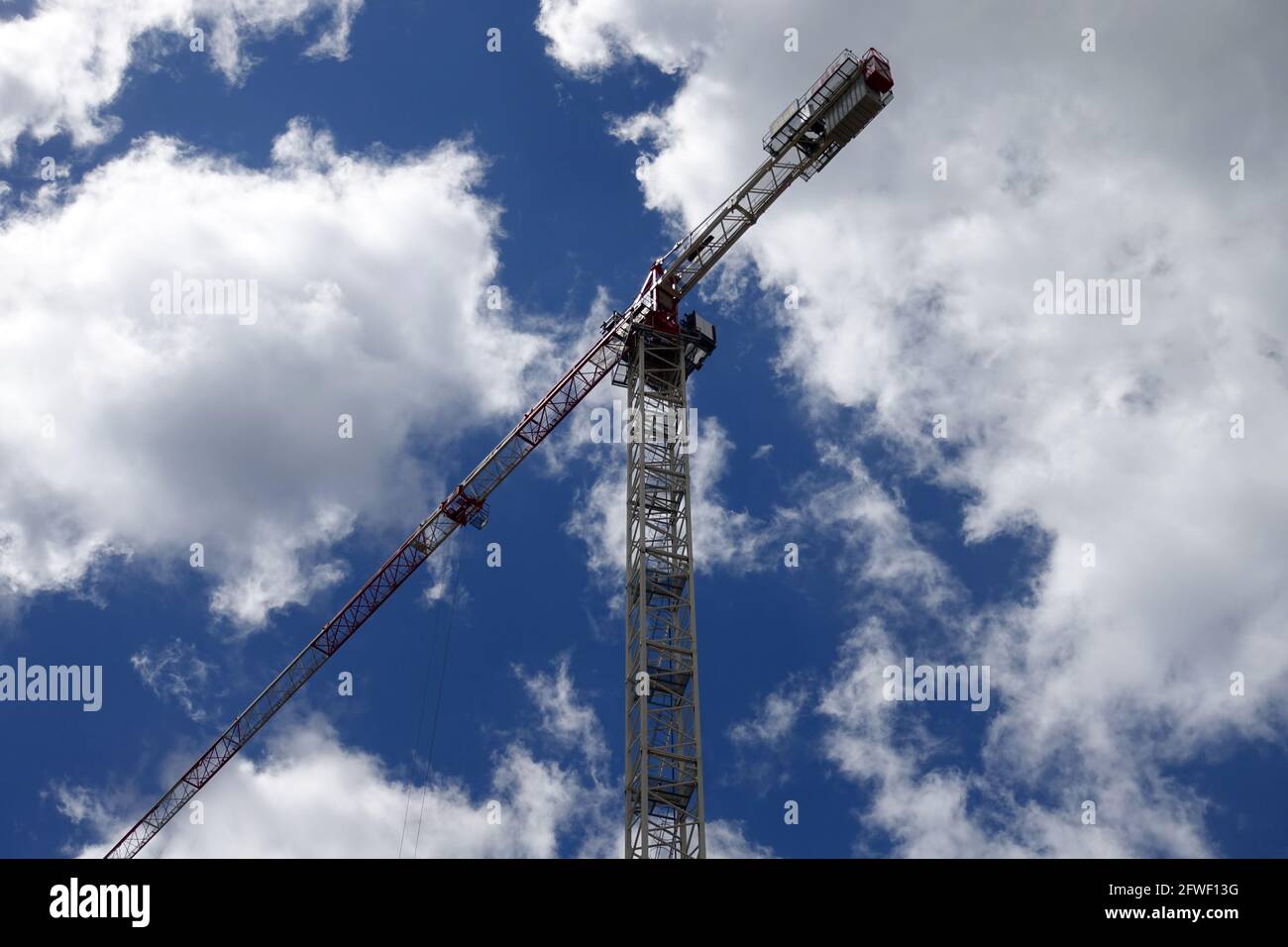 Baukran . Gru da costruzione Foto Stock