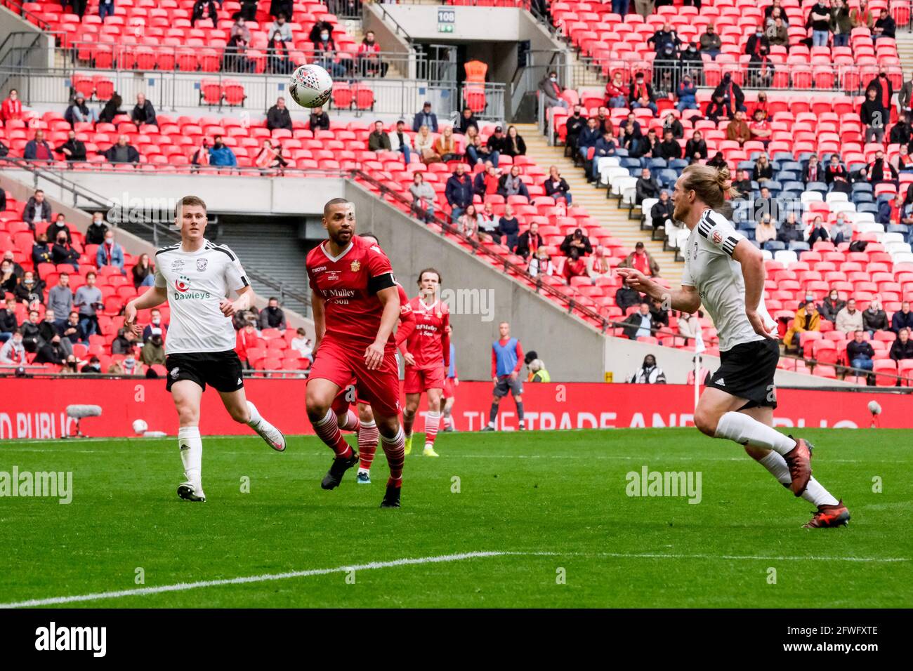 Londra, Regno Unito. 22 maggio 2021 - Londra, Regno Unito: Hereford FC prendere AFC Hornchurch nella finale del Trofeo fa. Credit: Thomas Jackson Credit: Thomas Jackson/Alamy Live News Foto Stock
