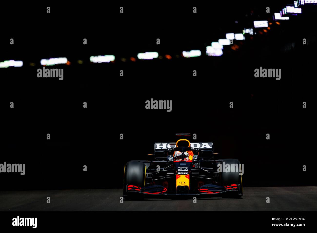 33 VERSTAPPEN Max (nld), Red Bull Racing Honda RB16B, azione durante il Campionato del mondo di Formula uno 2021, Gran Premio di Monaco dal 20 al 23 maggio a Monaco - Foto Florent Gooden / DPPI Foto Stock