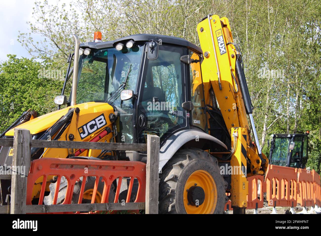 Caricatore retroescavatore a trazione integrale JCB Foto Stock