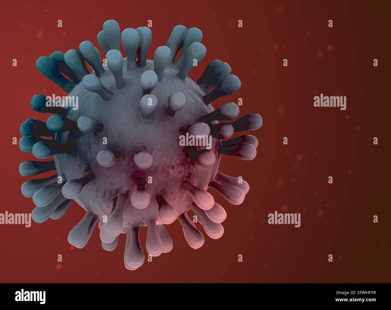 sfondo testurizzato del virus corona o icona schermo verde del virus corona. cartone animato del virus corona. disegno 3d del virus corona. Illustrazione Vettoriale