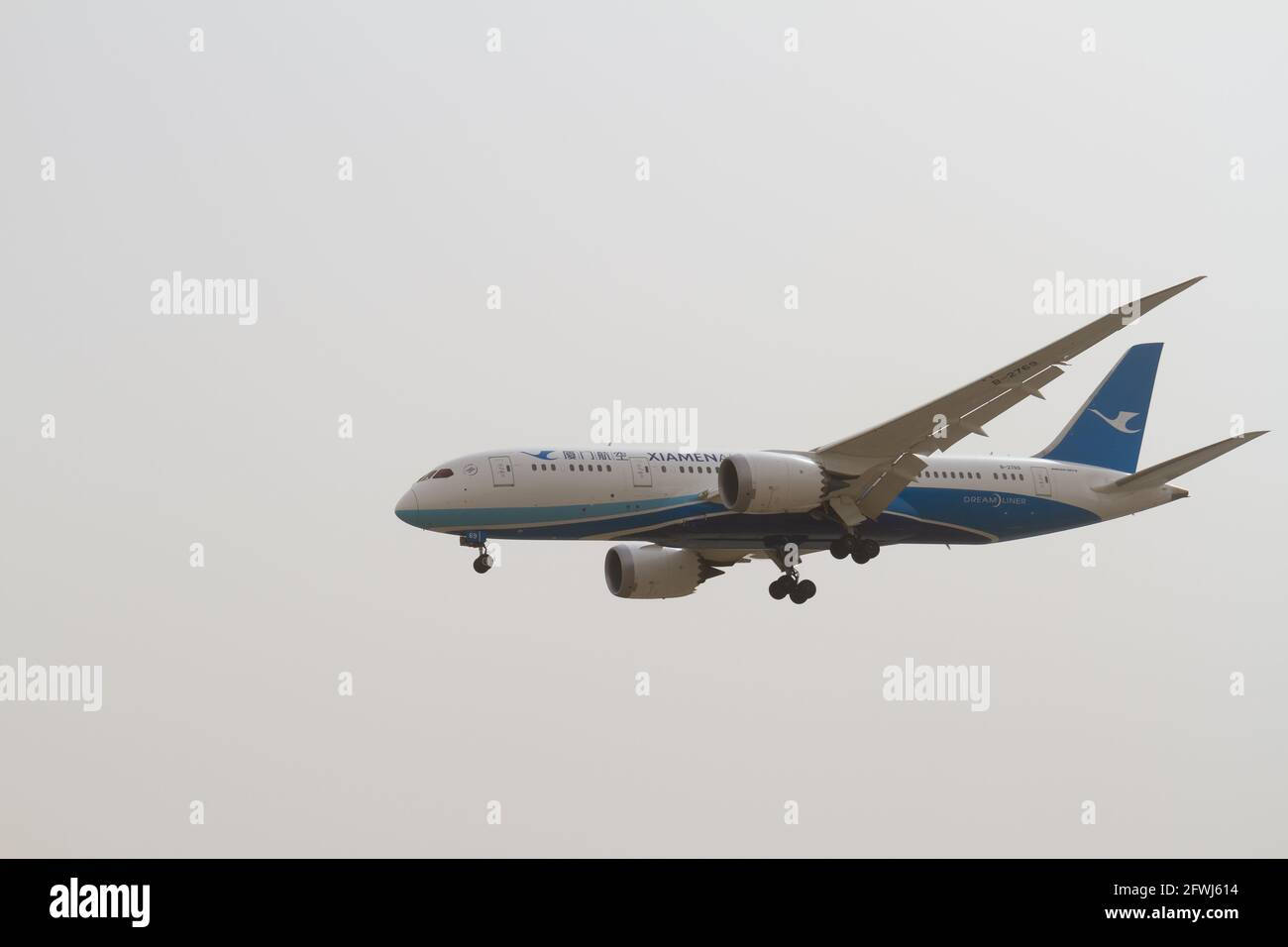 Pechino, Cina - 28 marzo 2015: Un aereo passeggeri Xiamen Airlines Foto Stock