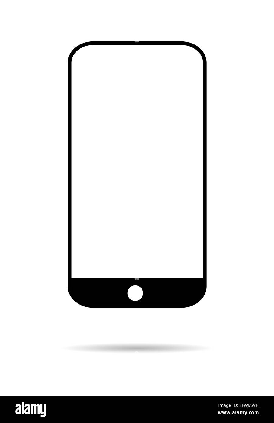 Mock-up smartphone mobil telefono, modello di tecnologia smartphone,  moderno telefono vuoto, illustrazione vettoriale realistica Immagine e  Vettoriale - Alamy