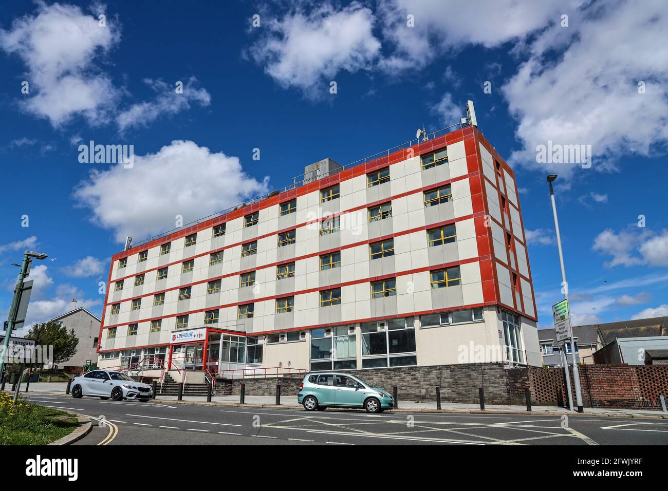 La Lifehouse, AKA Red Shield House, è un ostello e centro di aiuto dell'Esercito della salvezza. La chiesa cristiana ha una lunga storia di assistenza sociale Foto Stock