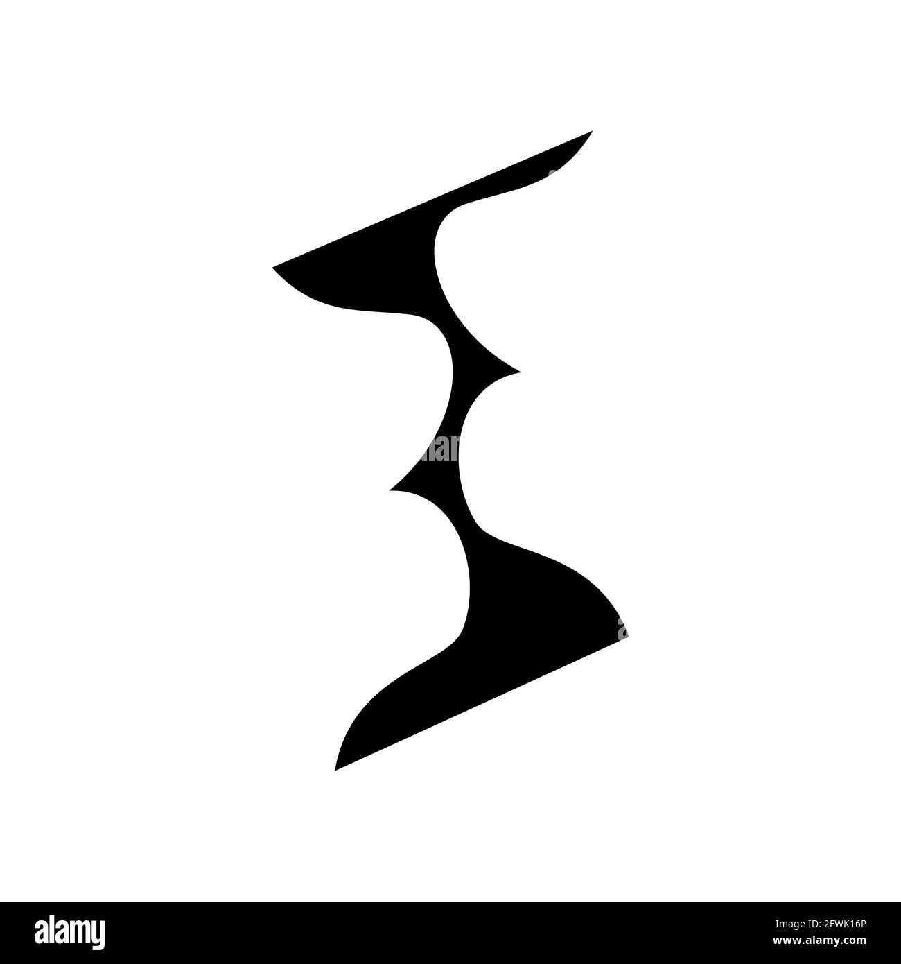 Bacio. Logotipo vettoriale in stile piatto. Arte digitale Illustrazione Vettoriale