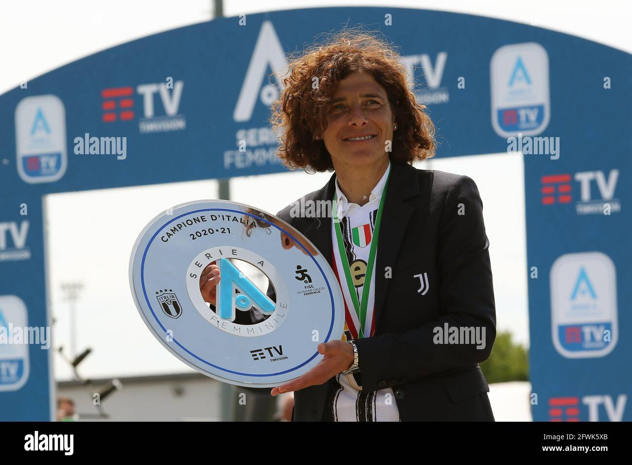 Juventus Training Center, Torino, Italia, 23 maggio 2021, Rita Guarino (allenatore) durante Juventus FC vs Inter - FC Internazionale, Calcio italiano Serie A Femminile Match - Photo Claudio Benedetto / LM Foto Stock