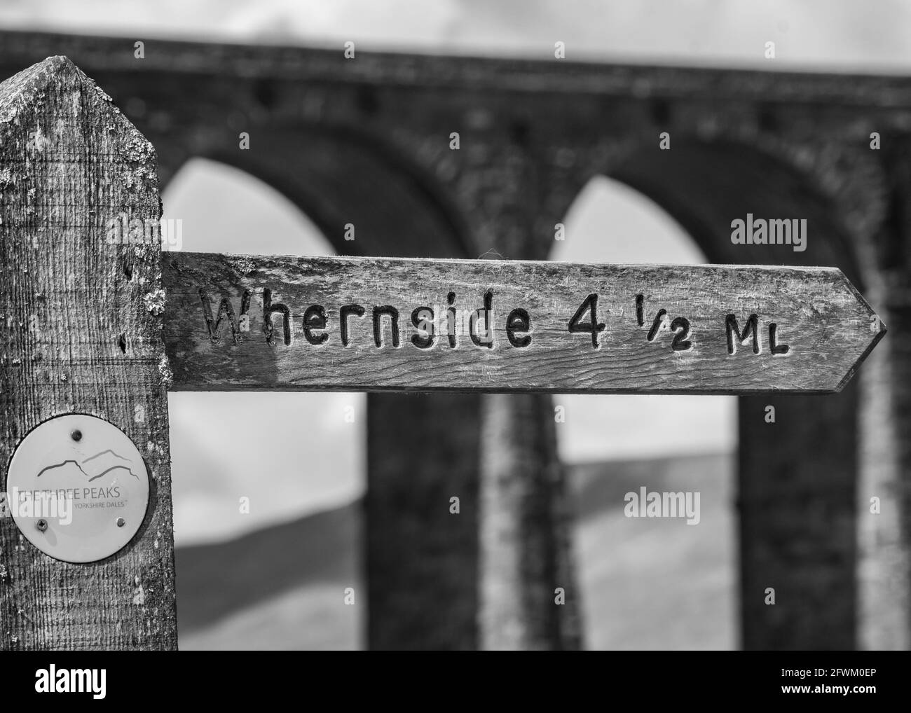 Ribblehead Viadotto, Yorkshire Dales, Regno Unito Foto Stock