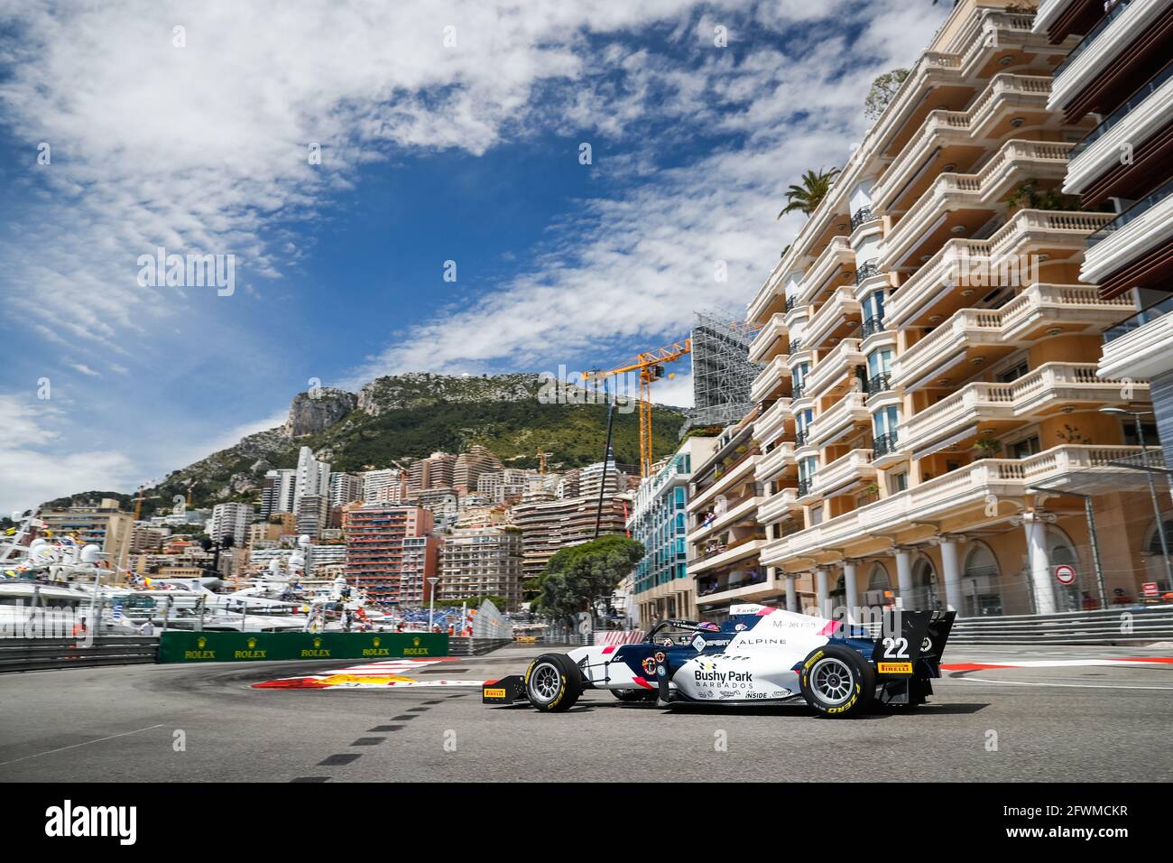 22 MALONEY Zane, GP di R-ace, azione durante il 3° round del Campionato europeo Regionale Formula 2021 di Alpine a Monaco, dal 21 al 23 maggio 2021 - Foto Antonin Vincent / DPPI / LiveMedia Foto Stock