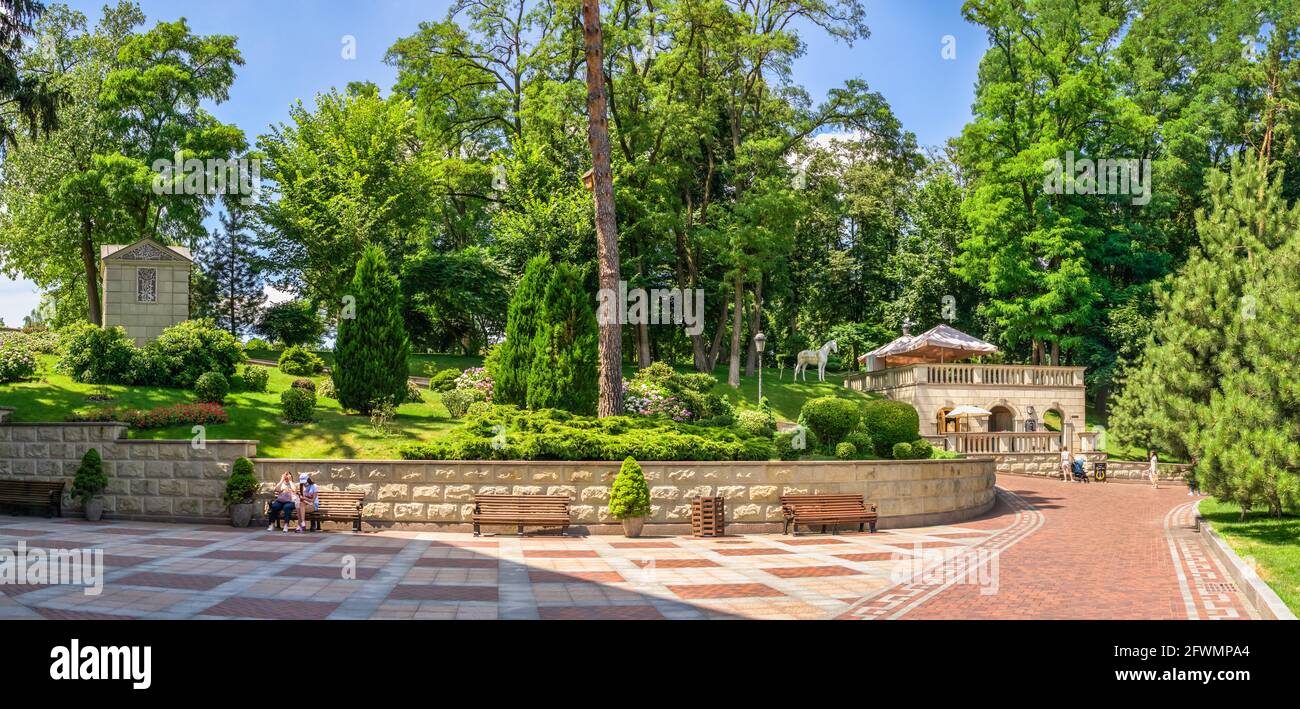 Parco pubblico della residenza Mezhyhirya a Kiev, Ucraina Foto Stock
