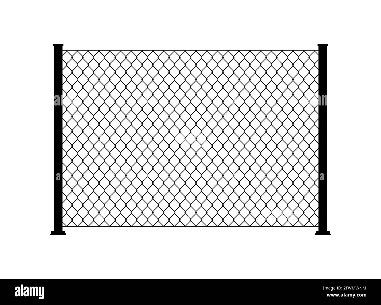 Maglia della catena metallica per recinzione. Rete in acciaio rete  struttura recinzione gabbia parete griglia Immagine e Vettoriale - Alamy