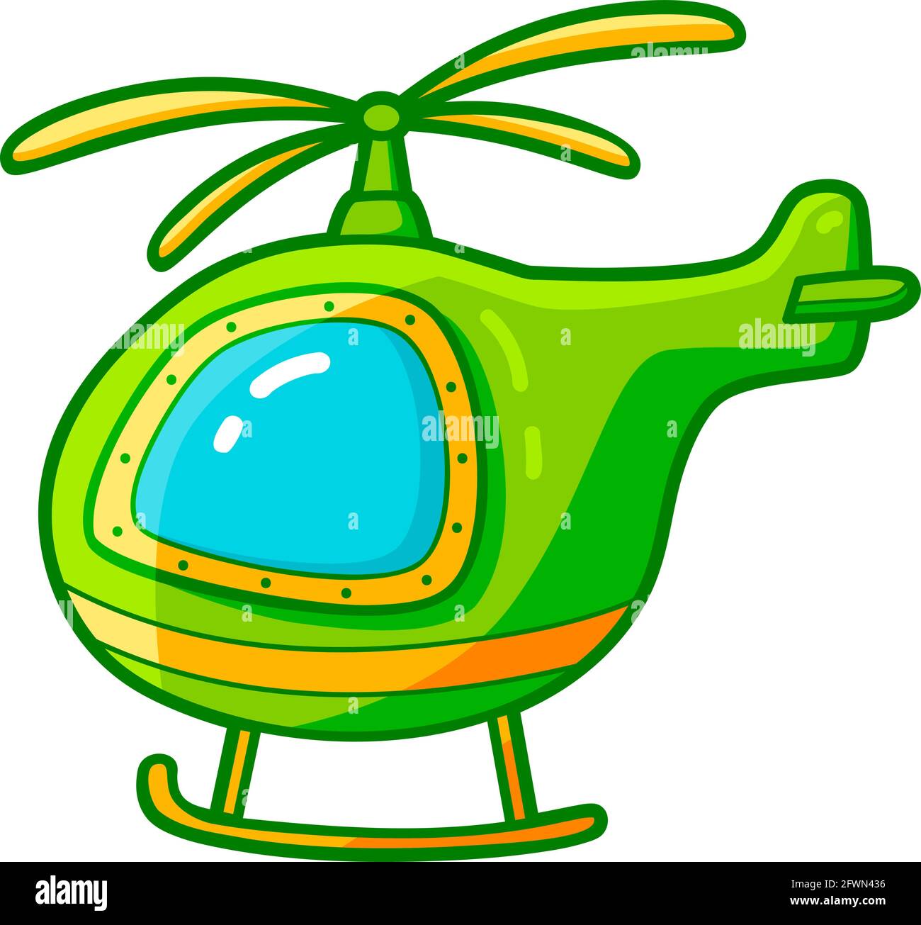 Carino elicottero cartone animato. Illustrazione del vettore di clipart  dell'elicottero Immagine e Vettoriale - Alamy