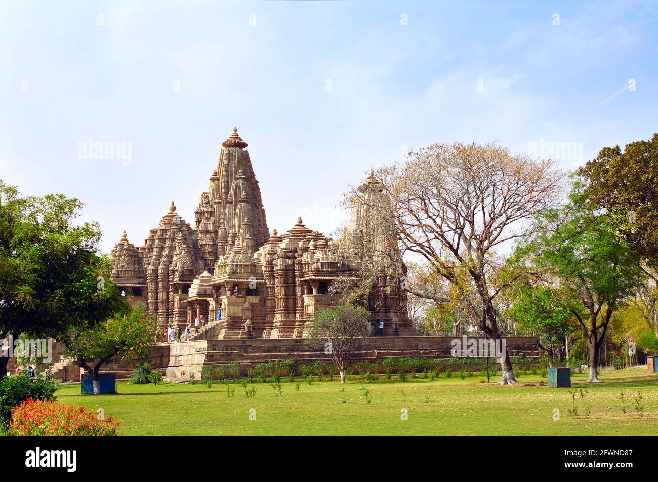 Tempio di Matangeshwar a Khajuraho, Madya Pradesh, India. Sito patrimonio dell'umanità dell'UNESCO Foto Stock