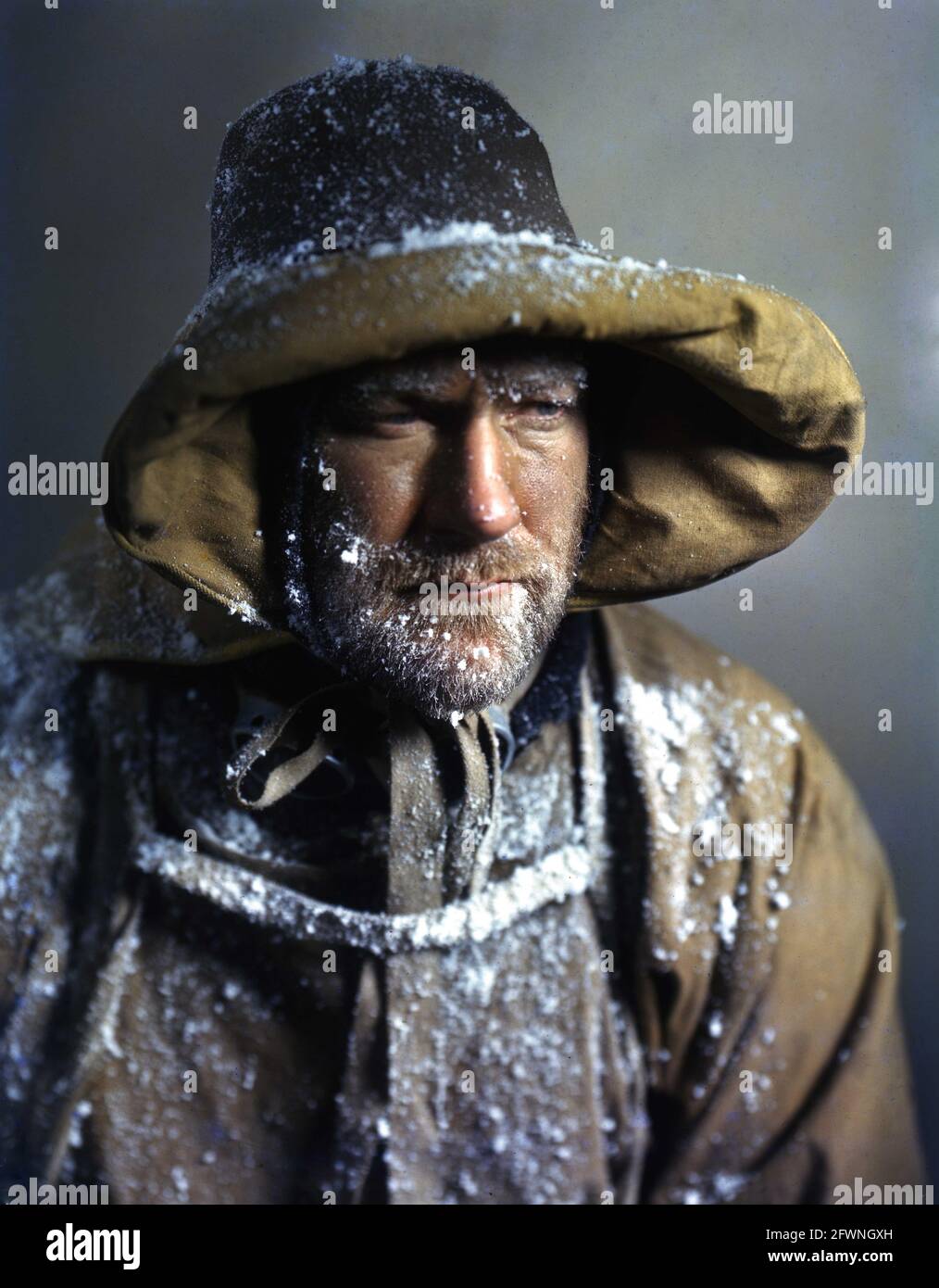 HAROLD WARRENDER come Dr. E.A. Wilson Colour Portrait in SCOTT DEL regista ANTARTICO 1948 CHARLES FREND sceneggiatura Walter Meade e Ivor Montagu dialogo aggiuntivo Mary Hayley Bell produttore Michael Balcon An Ealing Studios produzione / General Film Distributors (GFD) Foto Stock