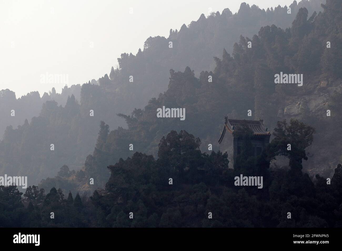 Parte del tempio di Xuanzhong, vicino a Jaocheng, provincia di Shanxi, Cina settentrionale 6 novembre 2012 Foto Stock