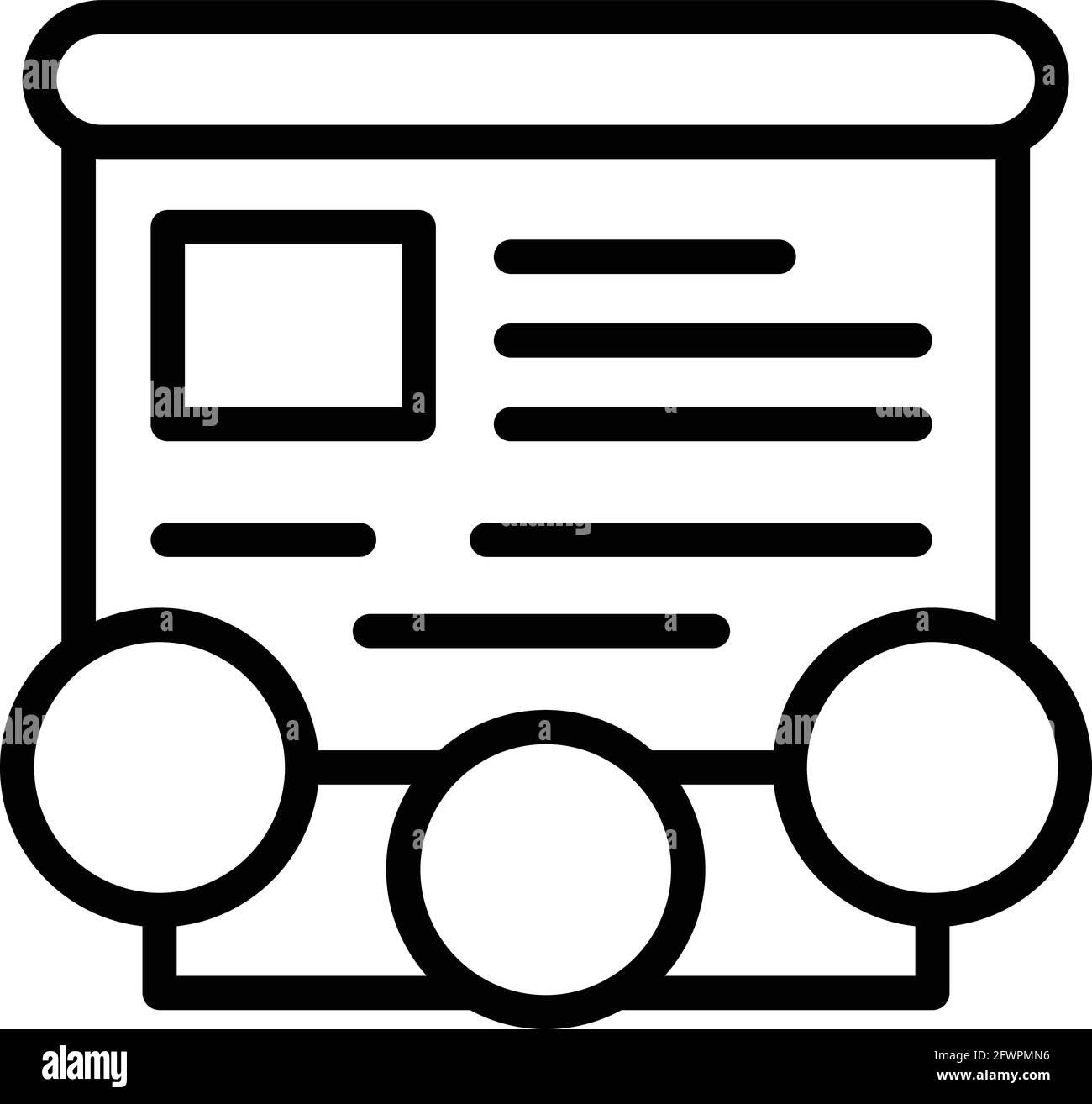 Icona della scuola digitale. Profilo icona vettoriale scuola digitale per il web design isolato su sfondo bianco Illustrazione Vettoriale