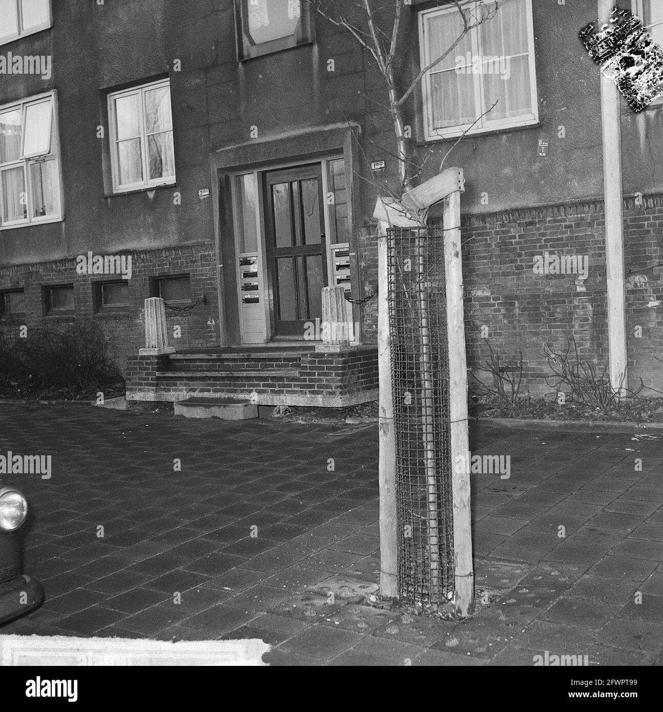 Assassinio Aalkeetstraat a Rotterdam, l'appartamento in cui ha avuto luogo l'omicidio, 15 febbraio 1965, OMICIDIO, appartamento, I Paesi Bassi, foto agenzia stampa del XX secolo, notizie da ricordare, documentario, fotografia storica 1945-1990, storie visive, Storia umana del XX secolo, che cattura momenti nel tempo Foto Stock