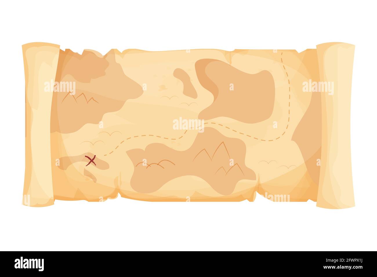 Mappa Del Tesoro Per Feste Di Halloween - Gioco Vintage Per Bambini Con Bandiere E Tenda - Foto 12