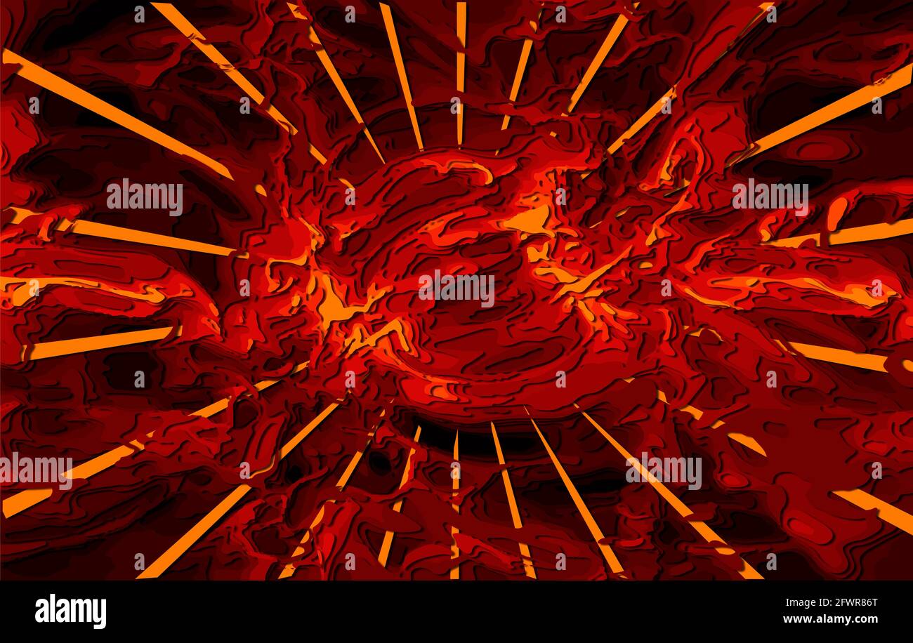 Sfondo astratto. Raggi solari nello spazio esterno, scolpito a strati papercut con ombre. rendering 3d. Elementi di questa immagine forniti dalla NASA. Foto Stock