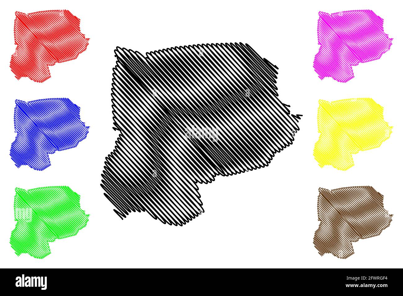 Grundy County, Stato del Tennessee (Stati Uniti, Stati Uniti d'America, Stati Uniti, Stati Uniti, Stati Uniti) mappa vettoriale illustrazione, schizzo scribbling Mappa Grundy Illustrazione Vettoriale