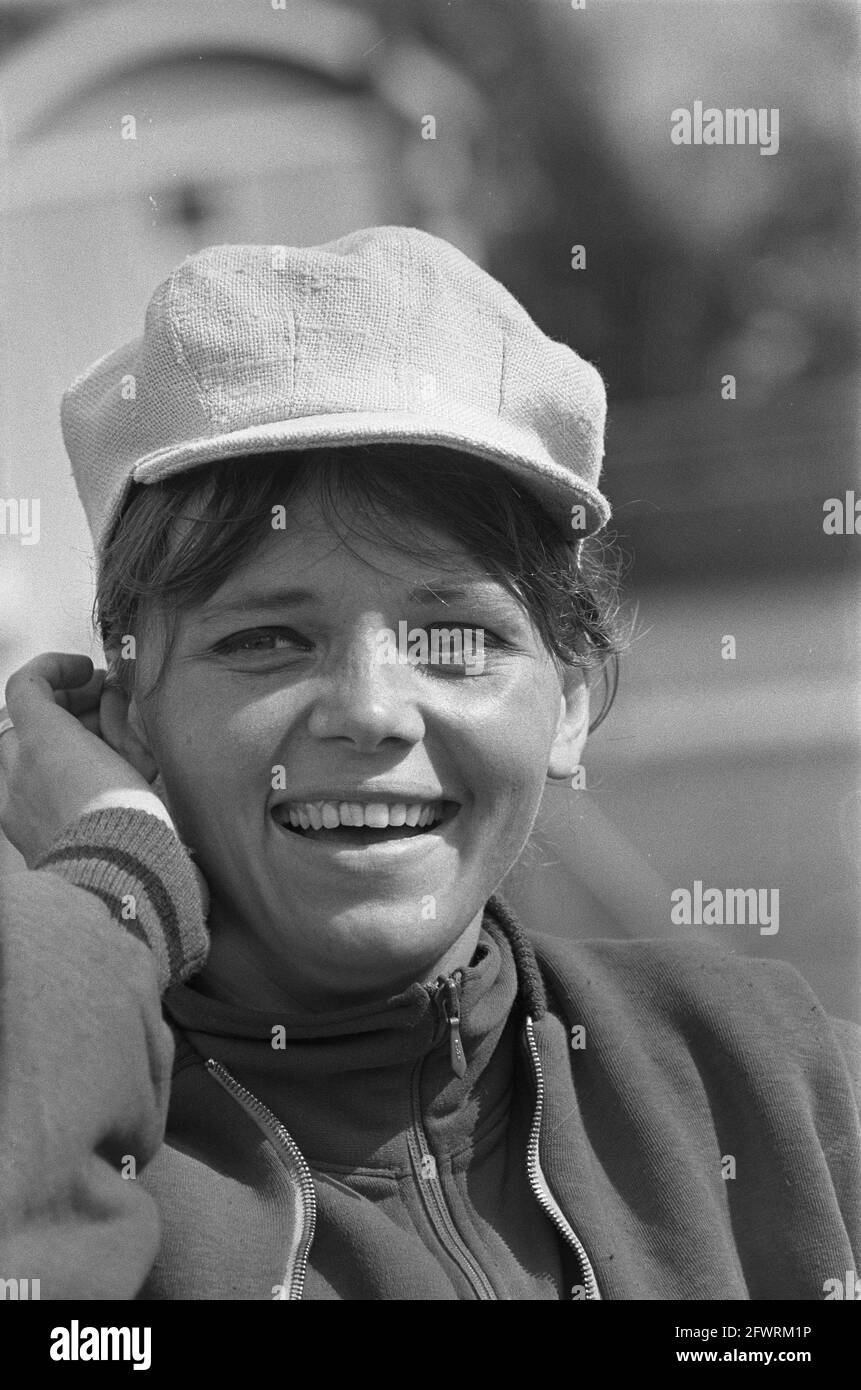 Campionato nazionale olandese di atletica leggera, Hilde Slaman van Doorn, 6 agosto 1966, ATLETICA, Campionati, I Paesi Bassi, foto agenzia stampa del XX secolo, notizie da ricordare, documentario, fotografia storica 1945-1990, storie visive, Storia umana del XX secolo, che cattura momenti nel tempo Foto Stock