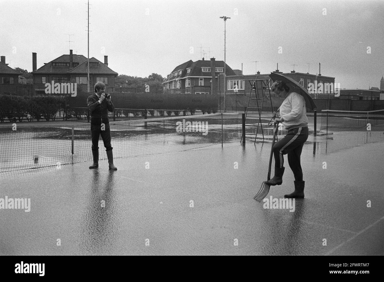 Campionati olandesi di tennis a Scheveningen, 11 agosto 1971, tennis, Paesi Bassi, foto agenzia stampa del XX secolo, notizie da ricordare, documentario, fotografia storica 1945-1990, storie visive, Storia umana del XX secolo, che cattura momenti nel tempo Foto Stock