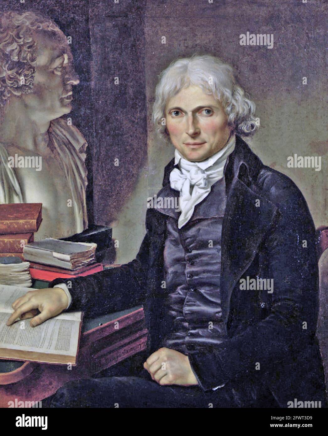 MARIE XAVIER BICHAT (1771-1802) Anatomista e patologo francese. Un ritratto del 1799 di Pierre-Maximilien Delafontaine, Foto Stock