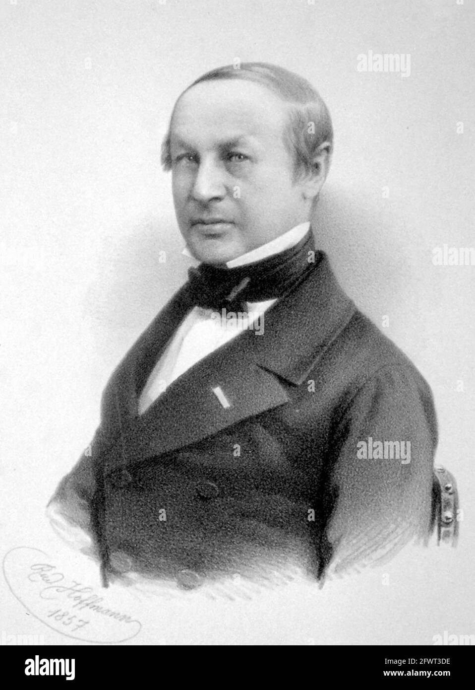 THEODOR SCHWANN (1810-1882) medico e fisiologo tedesco Foto Stock