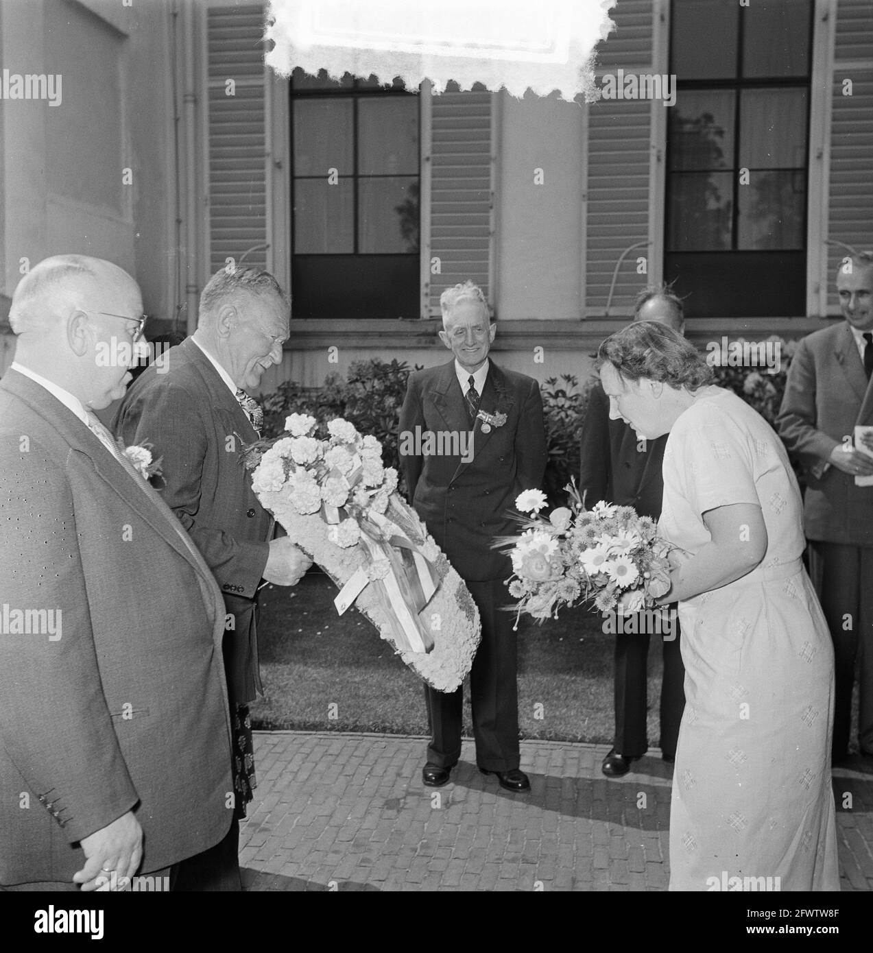 Reception Old of Days at Palace Soestdijk, 9 giugno 1953, Receipts, Paesi Bassi, foto agenzia stampa del xx secolo, notizie da ricordare, documentario, fotografia storica 1945-1990, storie visive, Storia umana del XX secolo, che cattura momenti nel tempo Foto Stock