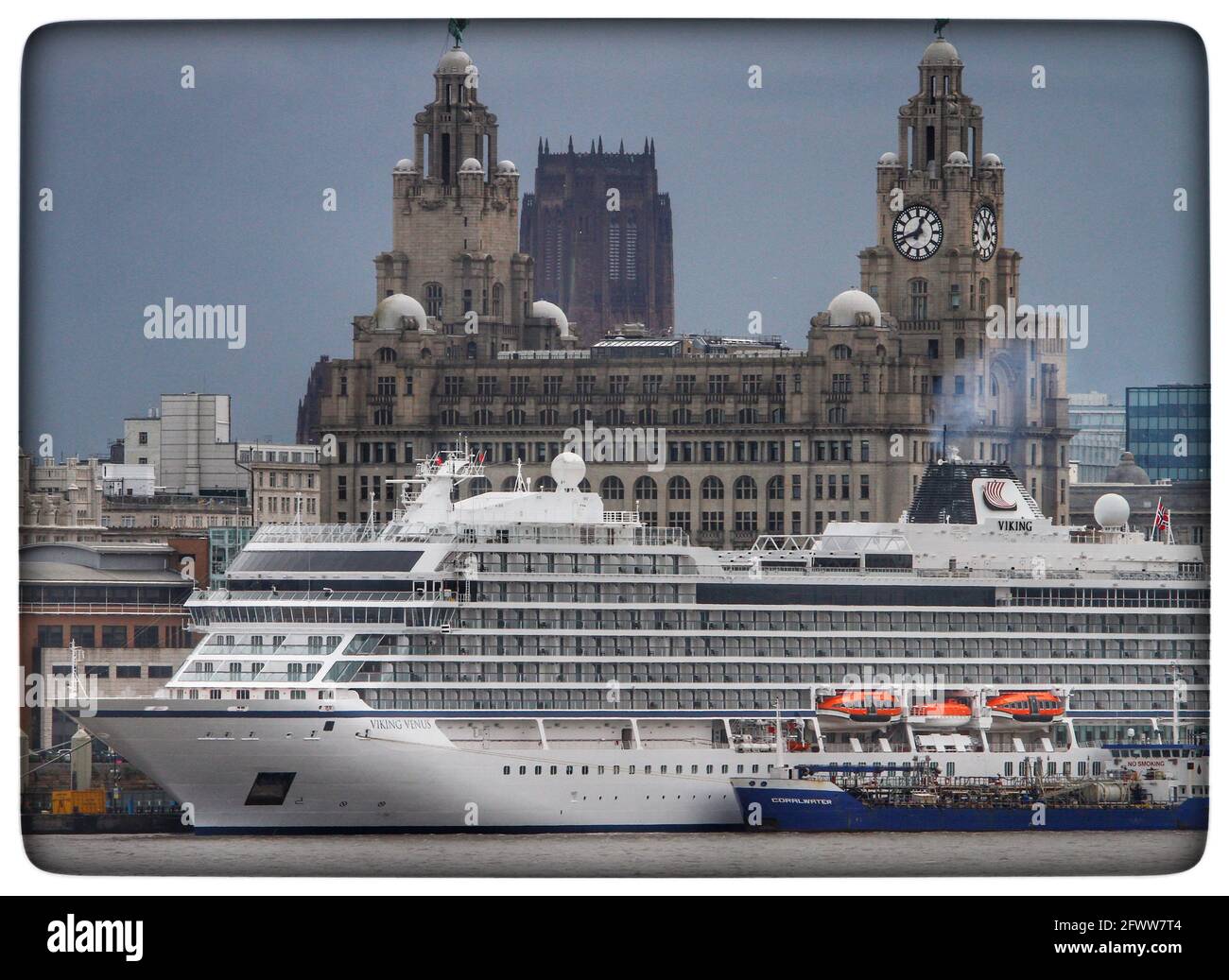 Visita inaugurale di Venere vichinga a liverpool Foto Stock