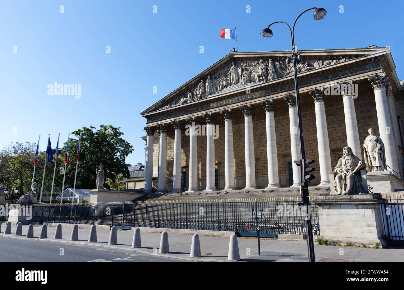 L'Assemblea nazionale francese - Palazzo Borbone , Parigi, Francia Foto Stock