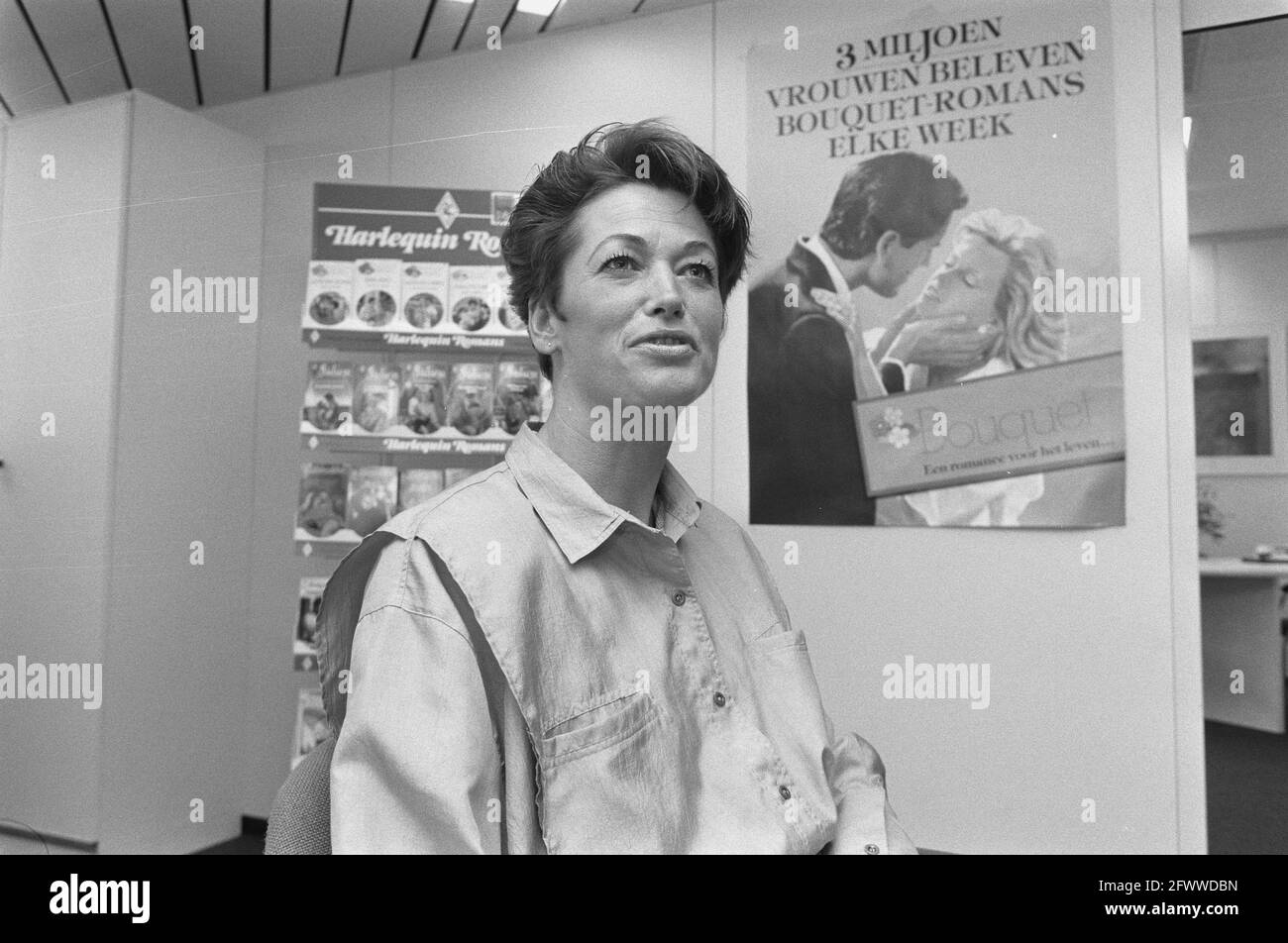 Incarico Gelderlander; Josine Moussy, 28 aprile 1988, romanzi d'amore, Donne, Paesi Bassi, foto agenzia stampa del XX secolo, notizie da ricordare, documentario, fotografia storica 1945-1990, storie visive, Storia umana del XX secolo, che cattura momenti nel tempo Foto Stock