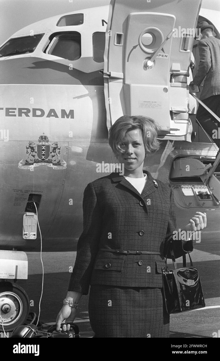 ELS van Noordduyn (lanciaproiettili) partì per Lipsia, 24 maggio 1966, Shot Put, Paesi Bassi, foto agenzia stampa del xx secolo, notizie da ricordare, documentario, fotografia storica 1945-1990, storie visive, Storia umana del XX secolo, che cattura momenti nel tempo Foto Stock
