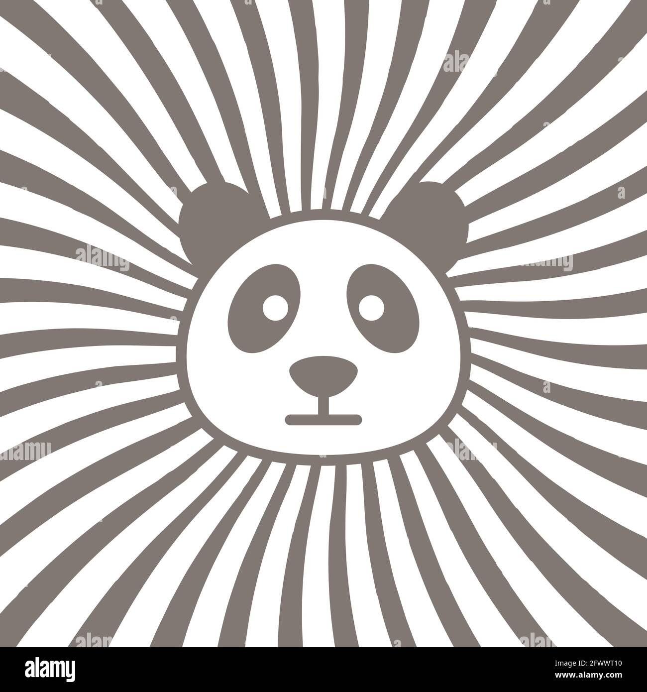 Bel panda Immagini Vettoriali Stock - Alamy